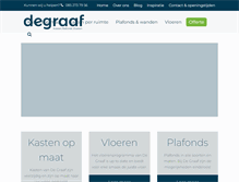 Tablet Screenshot of degraafbv.nl